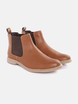 Carlton London - Solid Tan Chelsea Boots